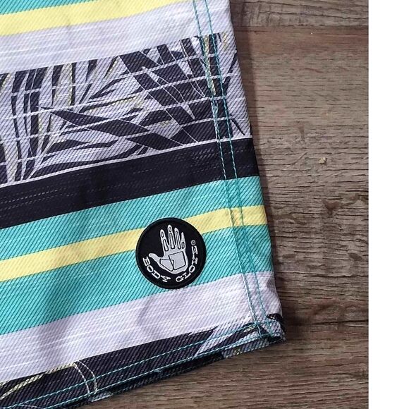Body Glove Board Swim Shorts Men's Colorful Palm Print Size 32 - Picture 7 of 8